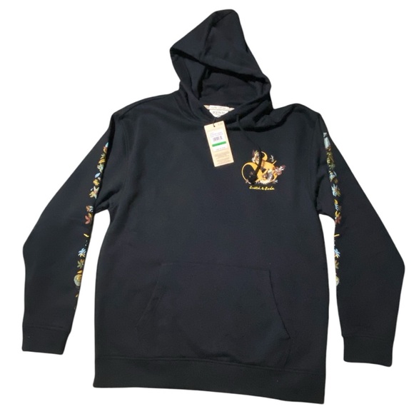SCOTCH AND SODARelaxed Embroidered Fleece Hoodie size large